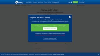 Register Your CV - Search Thousands of New Jobs with CV-Library.co ...