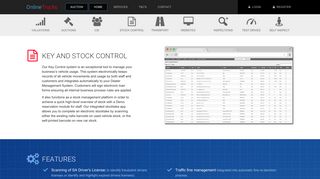 Key & Stock Control - OnlineTrucks - Page Site
