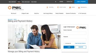 Billing & Payment History - My Account - PSE&G