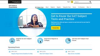 SAT Subject Tests – The College Board