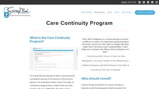 Care Continuity Program — Sure Med Compliance