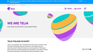 For our English-speaking customers - Telia