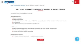 Pay your Yes Bank loan outstanding in 4 simple steps