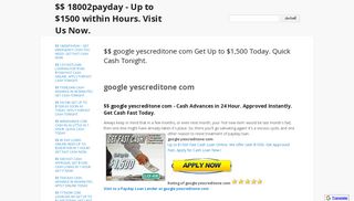$$ google yescreditone com Get Up to $1,500 Today. Quick Cash ...