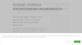 Facebook login: Forgot your password? How to log into Facebook and ...