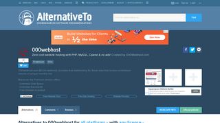 000webhost Alternatives and Similar Websites and Apps ...
