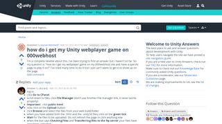 how do i get my Unity webplayer game on 000webhost - Unity Answers