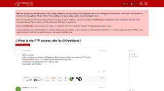 What is the FTP access info for 000webhost? - Community support ...