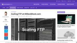 Scaling FTP at 000webhost.com - Hostinger Blog
