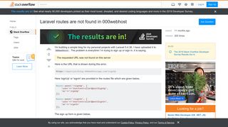 Laravel routes are not found in 000webhost - Stack Overflow