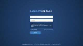 App Suite. Sign in
