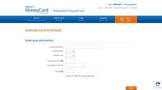 Activate Your Walmart MoneyCard - Cards Received in the Mail