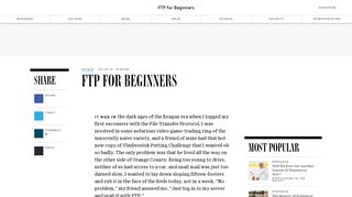 FTP for Beginners | WIRED