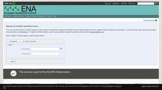Submission - Log in - EMBL-EBI
