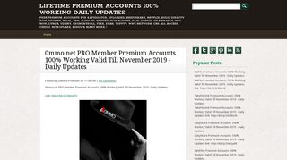 0mmo.net PRO Member Premium Accounts 100% Working Valid Till ...