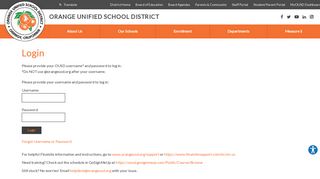 Login - Orange Unified School District
