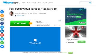 Fix: 0x8009002d error in Windows 10 - Windows Report