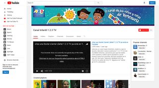 Canal Infantil 1.2.3 TV - YouTube