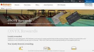 ONYX Rewards – Amari Hotels & Resorts Loyalty Programme