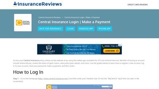 Central Insurance Login | Make a Payment - Insurance Reviews