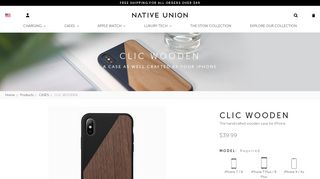 CLIC Wooden - The Handcrafted Wooden Case for iPhone | Native ...