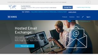 MS Hosted Exchange » Professional UK Email Services 1&1 IONOS