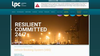Vehicle Booking System (VBS) - Lyttelton Port Company