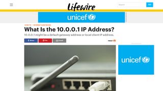 10.0.0.1: What This Local IP Address Is Used For - Lifewire