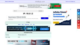 10.0.1.2 IP address information - InfoByIp.com