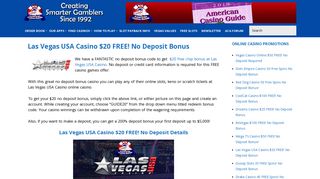 Las Vegas USA Casino $100 FREE no deposit bonus code | sign-up ...