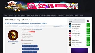100FREE no deposit bonus codes - Casino bonus