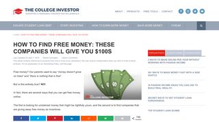 How To Find Free Money: These Companies Will Give You $100s