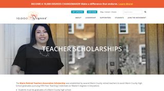 10,000 Degrees | 10,000 Degrees Scholarships for Teachers