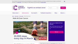 Walk All Over Cancer | Cancer Research UK