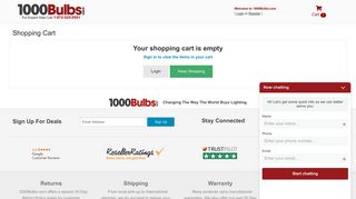 Cart - 1000Bulbs.com