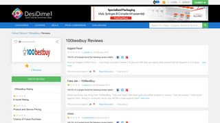 100bestbuy Reviews, 100bestbuy.com online shopping reviews ...