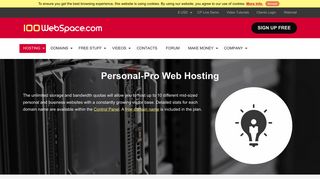 Personal-Pro Web Hosting - 100WebSpace