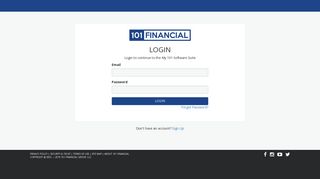 101Financial | Sign Up | Login