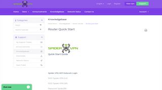Router Quick Start - Knowledgebase - SpiderVPN