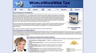 Free Professional Tax Software - WorldWideWeb Tax