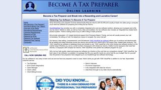 Obtaining Tax Software - Become A Tax Preparer for Free