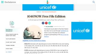 1040NOW Free File Edition (Software Review) - The Balance