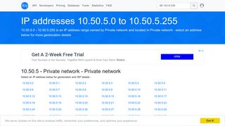 10.50.5 - Private network - Private network - Search IP addresses