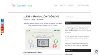 10KHits Review: Don't Get Hit - The Opportunity Scout