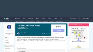 10ticks Christmas Maths worksheets by 10ticks - Teaching Resources ...