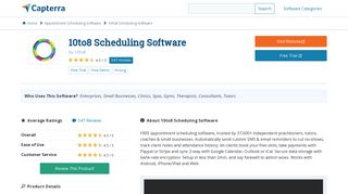 10to8 Scheduling Software Reviews and Pricing - 2019 - Capterra