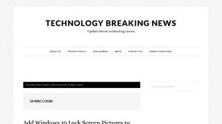 10 wbc login – Tag – Technology Breaking News