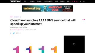 Cloudflare launches 1.1.1.1 DNS service that will speed up your ...