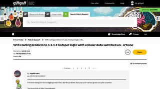 Solved: Wifi routing problem to 1.1.1.1 hotspot login with... - Page 5 ...