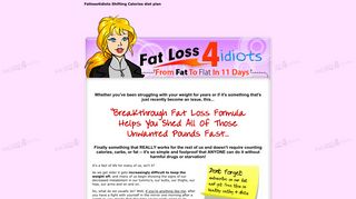 Fatloss4idiots diet plan - lose 9 lbs in 11 days with Fat Loss 4 Idiots ...